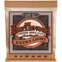 Струны для акустической гитары ERNIE BALL 2150 Earthwood Phosphor Bronze Extra Light 10-50