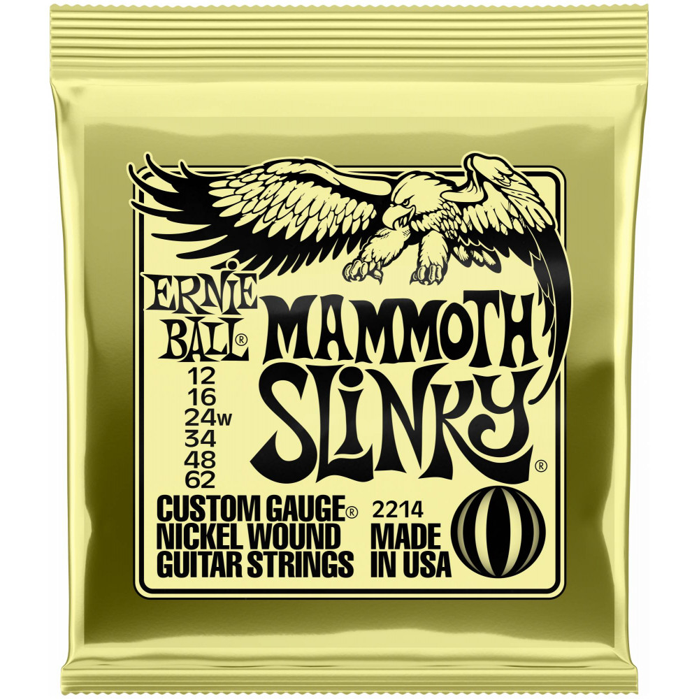 ERNIE BALL 2214 Nickel Wound Slinky Mammoth 12-62 - Струны для электрогитары