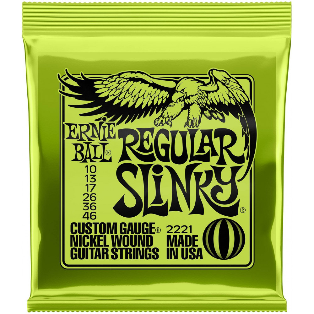 ERNIE BALL 2221 Nickel Wound Slinky Regular 10-46 - Струны для электрогитары