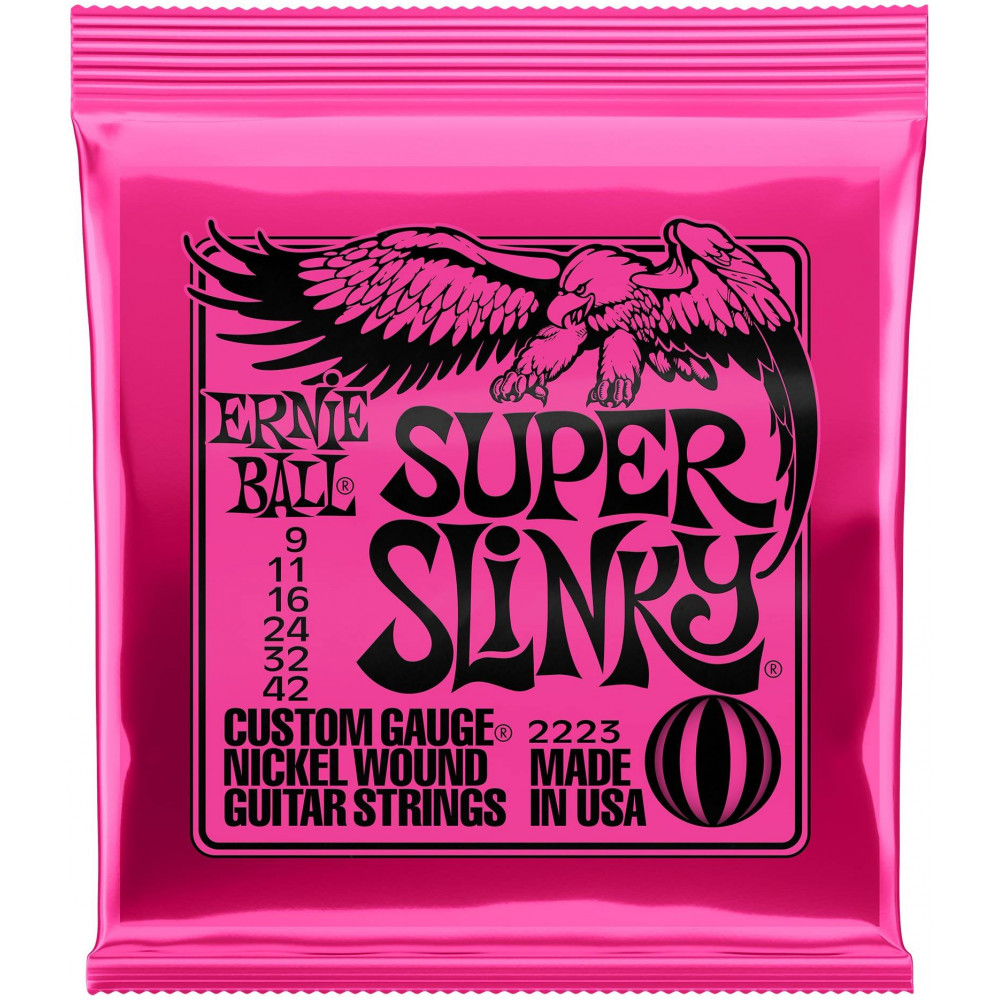 ERNIE BALL 2223 Nickel Wound Slinky Super 9-42 - Струны для электрогитары