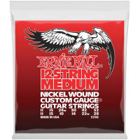 Струны для электрогитары 12-струнной ERNIE BALL 2236 Nickel Wound Medium 11-52