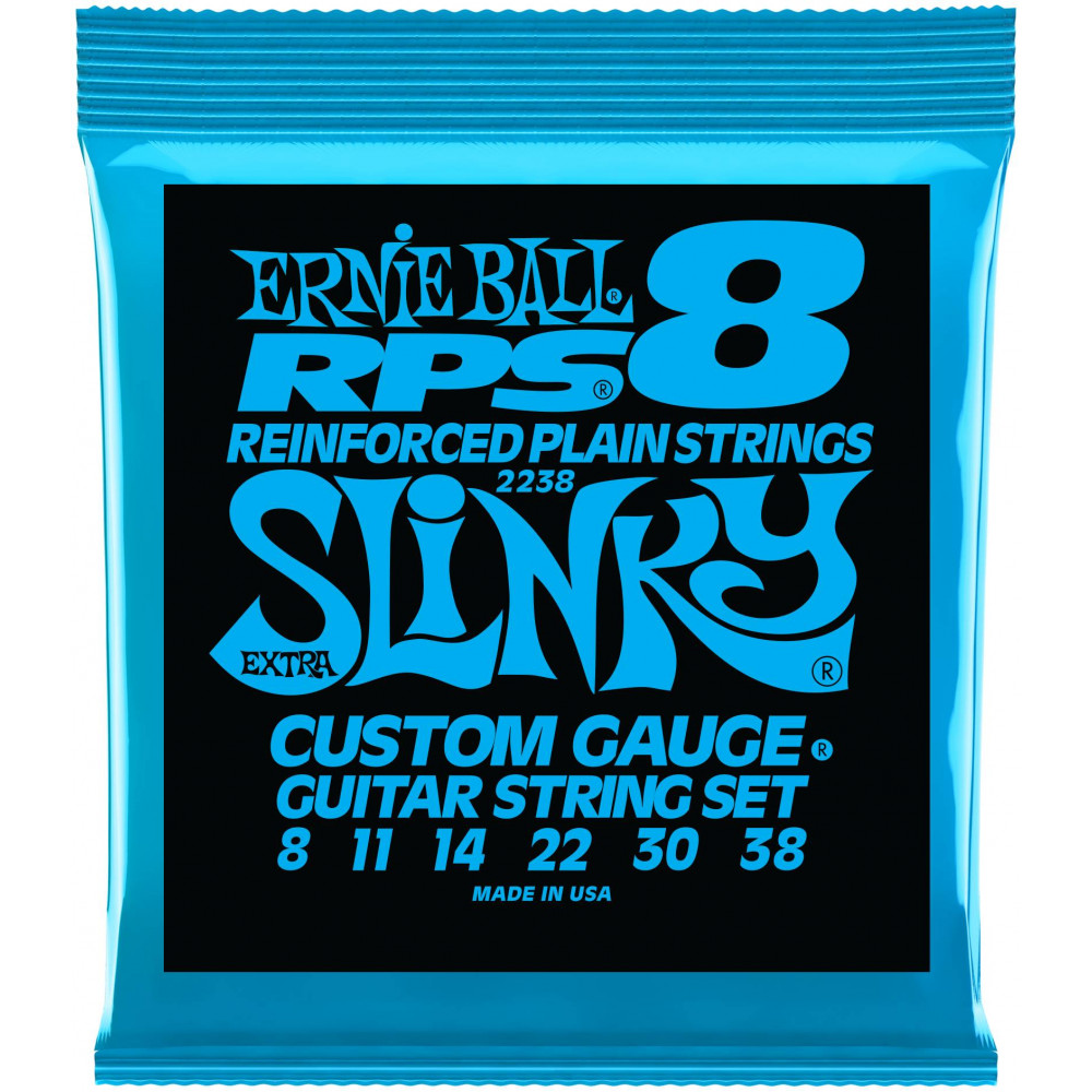 ERNIE BALL 2238 RPS Nickel Wound Slinky Extra 8-38 - Струны для электрогитары