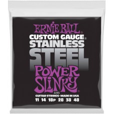 ERNIE BALL 2245 Stainless Steel Slinky Power 11-48 - Струны для электрогитары