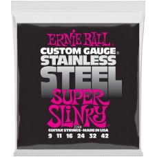 ERNIE BALL 2248 Stainless Steel Slinky Super 9-42 - Струны для электрогитары