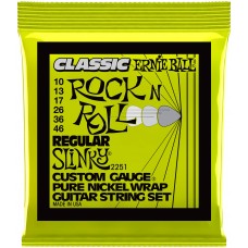 ERNIE BALL 2251 Classic Rock n Roll Pure Nickel Slinky Regular 10-46 - Струны для электрогитары