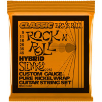 Струны для электрогитары ERNIE BALL 2252 Classic Rock n Roll Pure Nickel Slinky Hybrid 9-46