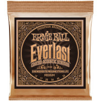Струны для акустической гитары ERNIE BALL 2544 Everlast Coated Phosphor Bronze Medium 13-56