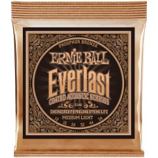 ERNIE BALL 2546 Everlast Coated Phosphor Bronze Medium Light 12-54 - Струны для акустической гитары