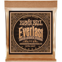 Струны для акустической гитары ERNIE BALL 2550 Everlast Coated Phosphor Bronze Extra Light 10-50