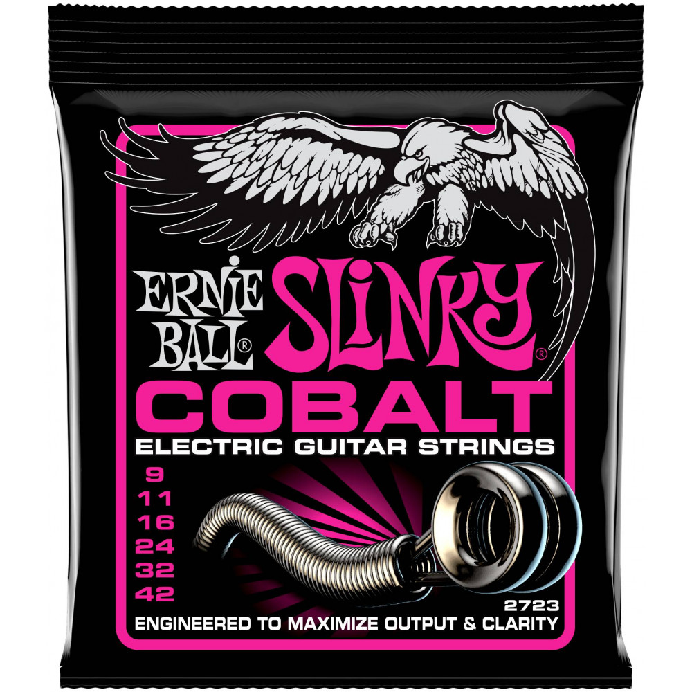Струны для электрогитары ERNIE BALL 2723 Cobalt Slinky Super 9-42