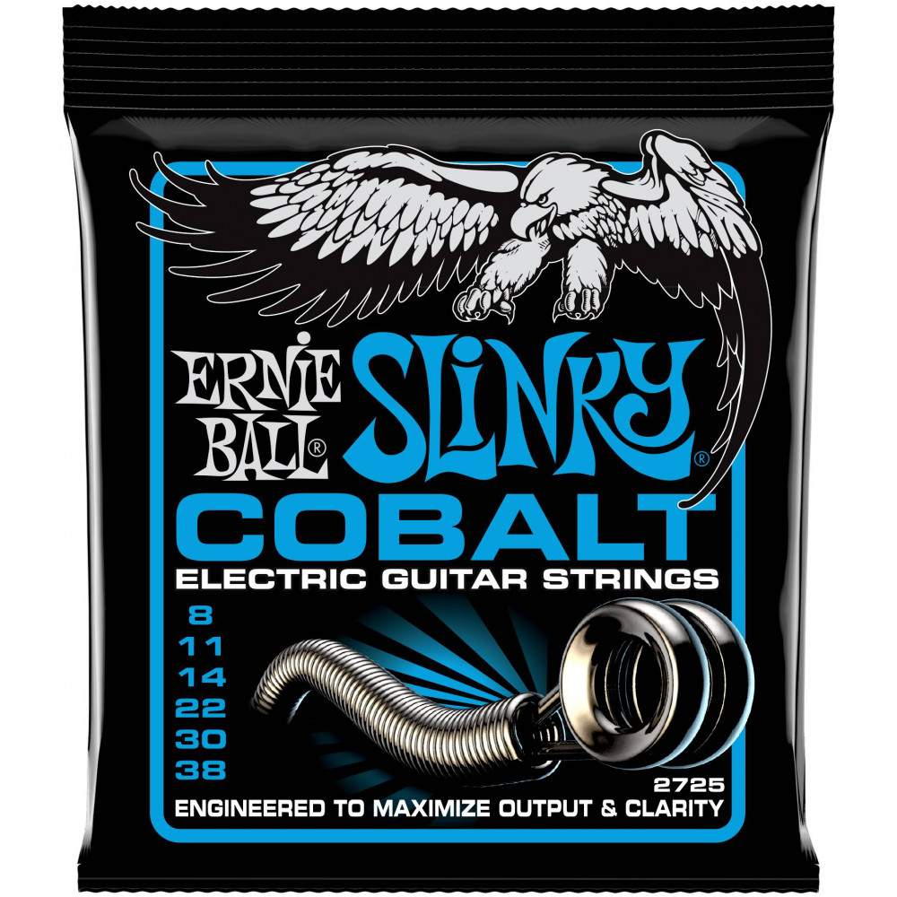 ERNIE BALL 2725 Cobalt Slinky Extra 8-38 - Струны для электрогитары