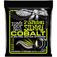Струны для электрогитары 7-струнной ERNIE BALL 2728 Cobalt Slinky Regular 10-56