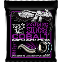 Струны для электрогитары 7-струнной ERNIE BALL 2729 Cobalt Slinky Power 11-58