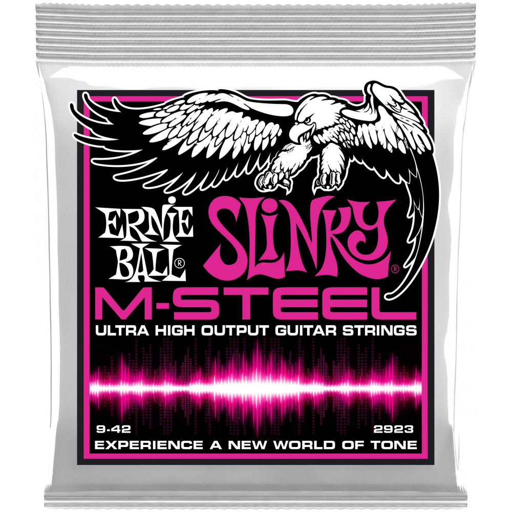 Струны для электрогитары ERNIE BALL 2923 M-Steel Slinky Super 9-42