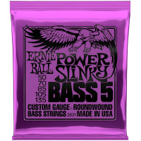 Струны для бас-гитары ERNIE BALL 2821 Nickel Wound Slinky Power 50-135, 5 струнной