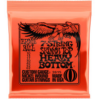 Струны для электрогитары 7-струнной ERNIE BALL 2615 Nickel Wound Slinky Skinny Top Heavy Bottom 10-62