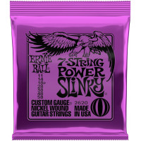 Струны для электрогитары 7-струнной ERNIE BALL 2620 Nickel Wound Slinky Power 11-58