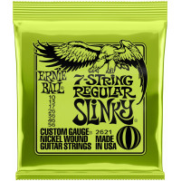 Струны для электрогитары 7-струнной ERNIE BALL 2621 Nickel Wound Slinky Regular 10-56