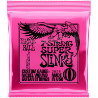 Струны для электрогитары 7-струнной ERNIE BALL 2623 Nickel Wound Slinky Super 9-52