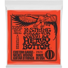 ERNIE BALL 2624 Nickel Wound Slinky Skinny Top Heavy Bottom 9-80 - Струны для электрогитары 8-струнной