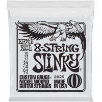 Струны для электрогитары 8-струнной ERNIE BALL 2625 Nickel Wound Slinky 10-74