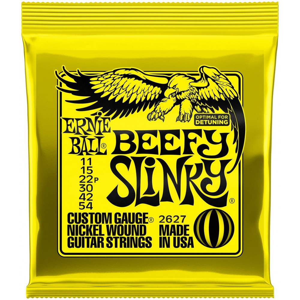 ERNIE BALL 2627 Nickel Wound Slinky Beefy 11-54 - Струны для электрогитары ERNIE BALL 2627 Nickel Wound Slinky Beefy 11-54 - Струны для электрогитары