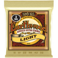 Струны для акустической гитары ERNIE BALL 3004 Earthwood 80/20 Bronze Light 3 Pack 11-52