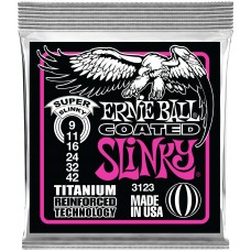 ERNIE BALL 3123 RPS Coated Titanium Slinky Super 9-42 - Струны для электрогитары