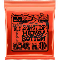 Струны для электрогитары ERNIE BALL 3215 Nickel Wound Slinky Skinny Top Heavy Bottom 3 Pack 10-52