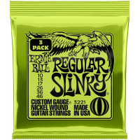 Струны для электрогитары ERNIE BALL 3221 Nickel Wound Slinky Regular 3 Pack 10-46