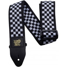 ERNIE BALL 4149 Jacquard Black and White Checkered - Ремень для гитары