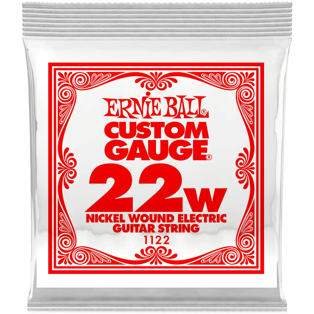 Струна одиночная для электрогитары ERNIE BALL 1122 Nickel Wound .022