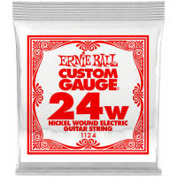 Струна одиночная для электрогитары ERNIE BALL 1124 Nickel Wound .024
