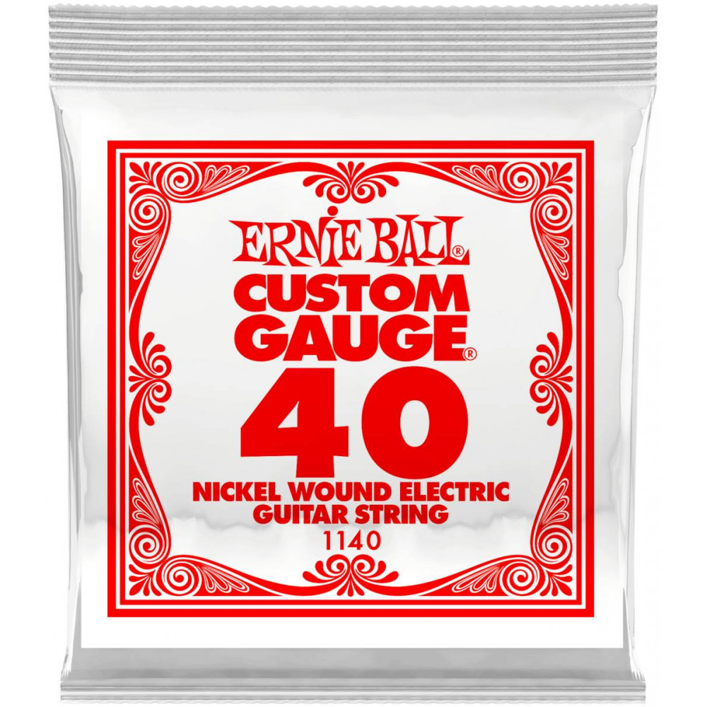 Струна одиночная для электрогитары ERNIE BALL 1140 Nickel Wound .040
