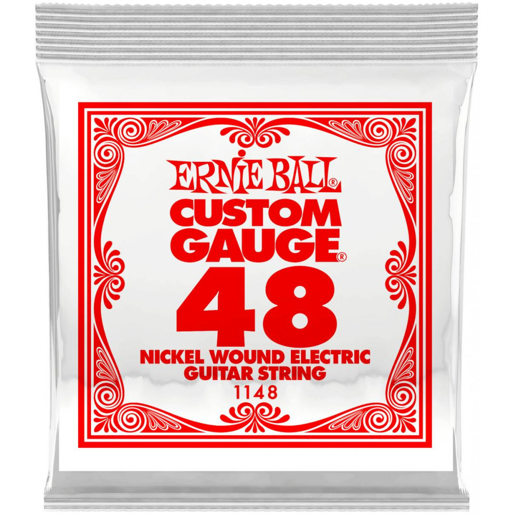 Струна одиночная для электрогитары ERNIE BALL 1148 Nickel Wound .048