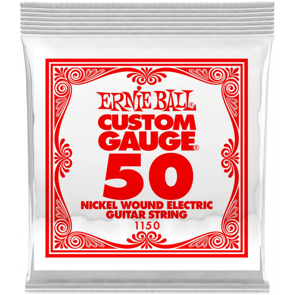 Струна одиночная для электрогитары ERNIE BALL 1150 Nickel Wound .050
