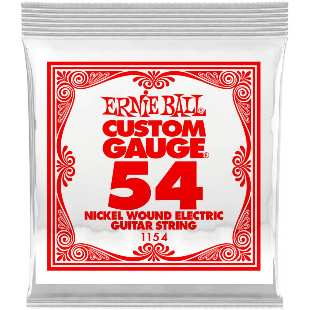 Струна одиночная для электрогитары ERNIE BALL 1154 Nickel Wound .054