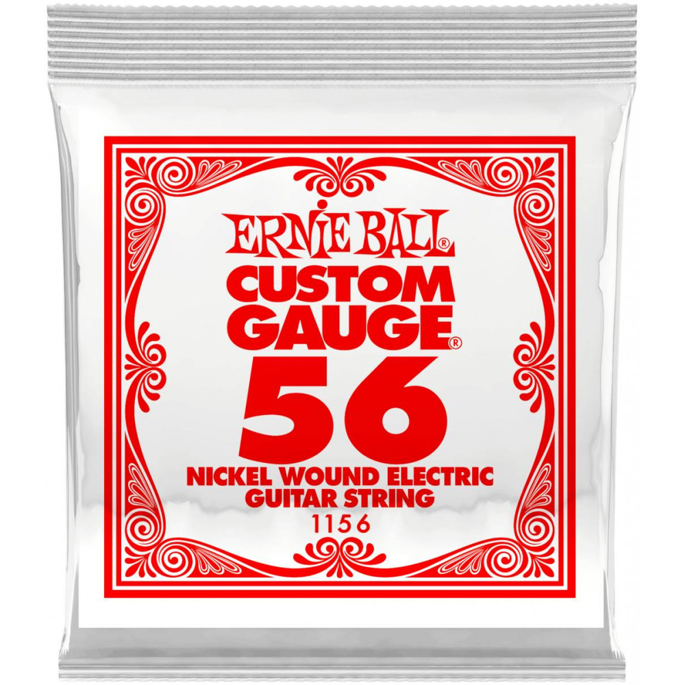 Струна одиночная для электрогитары ERNIE BALL 1156 Nickel Wound .056