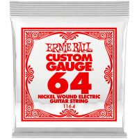 Струна одиночная для электрогитары ERNIE BALL 1164 Nickel Wound .064