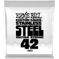 Струна одиночная для электрогитары ERNIE BALL 1942 Stainless Steel .042