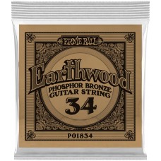 ERNIE BALL 1834 Earthwood Phosphor Bronze .034 - Струна одиночная для акустической гитары