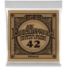 ERNIE BALL 1842 Earthwood Phosphor Bronze .042 - Струна одиночная для акустической гитары