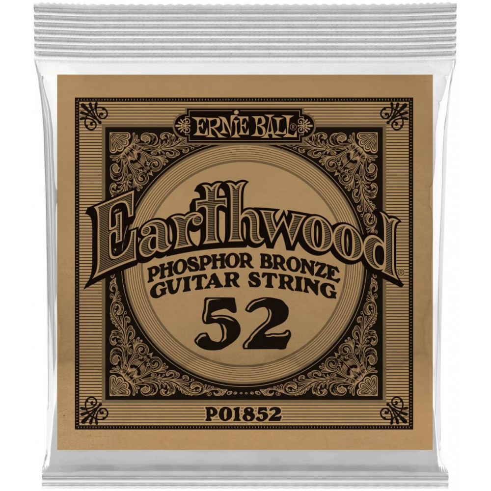 ERNIE BALL 1852 Earthwood Phosphor Bronze .052 - Струна одиночная для акустической гитары