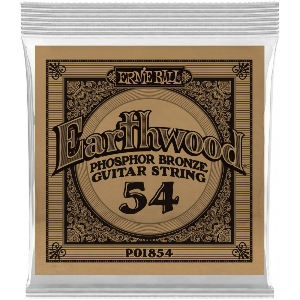 ERNIE BALL 1854 Earthwood Phosphor Bronze .054 - Струна одиночная для акустической гитары