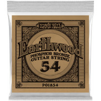 Струна одиночная для акустической гитары ERNIE BALL 1854 Earthwood Phosphor Bronze .054