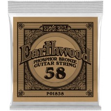 ERNIE BALL 1858 Earthwood Phosphor Bronze .058 - Струна одиночная для акустической гитары
