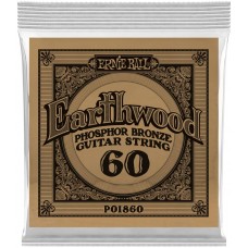 ERNIE BALL 1860 Earthwood Phosphor Bronze .060 - Струна одиночная для акустической гитары