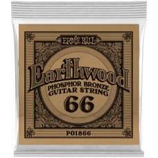 ERNIE BALL 1866 Earthwood Phosphor Bronze .066 - Струна одиночная для акустической гитары