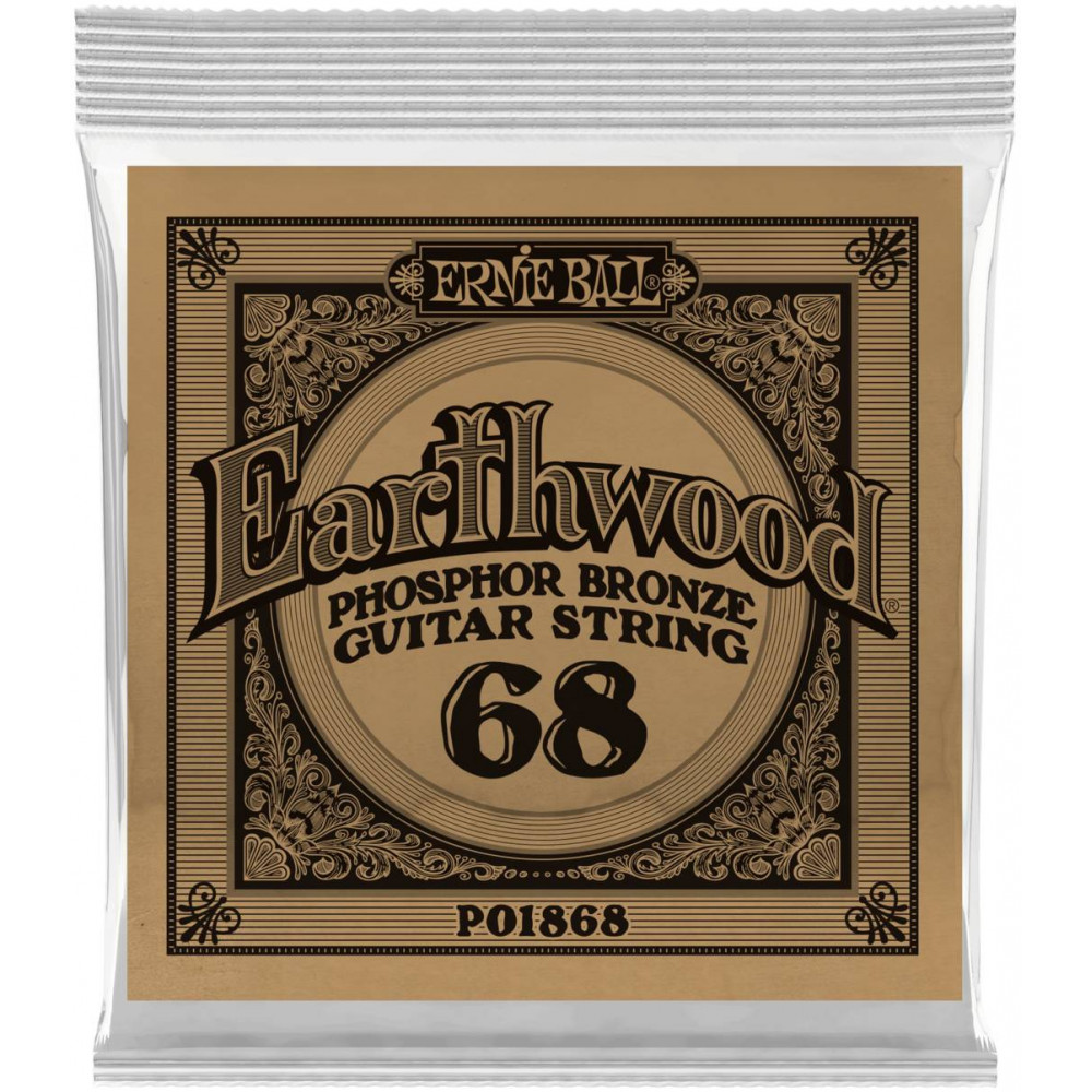ERNIE BALL 1868 Earthwood Phosphor Bronze .068 - Струна одиночная для акустической гитары