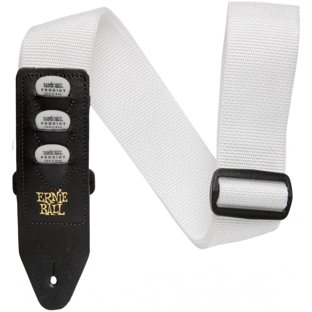 ERNIE BALL 4259 PickHolder White - Ремень для гитары